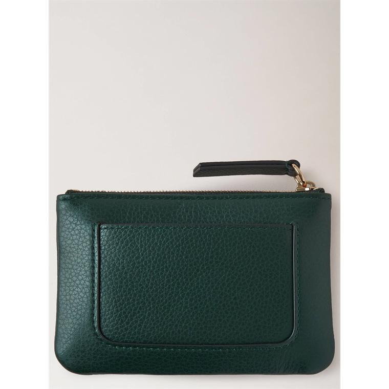 Mulberry Plaque Small Zip Coin Pouch Mulberry Green